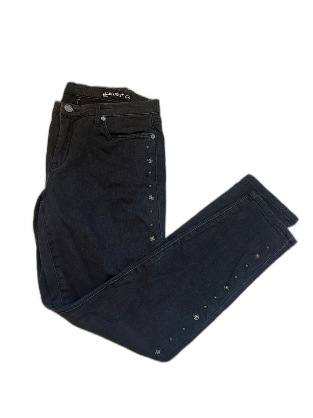 BLANKNYC Black Studded Skinny Jeans Size 29 Rocker Moto Y2K Denim